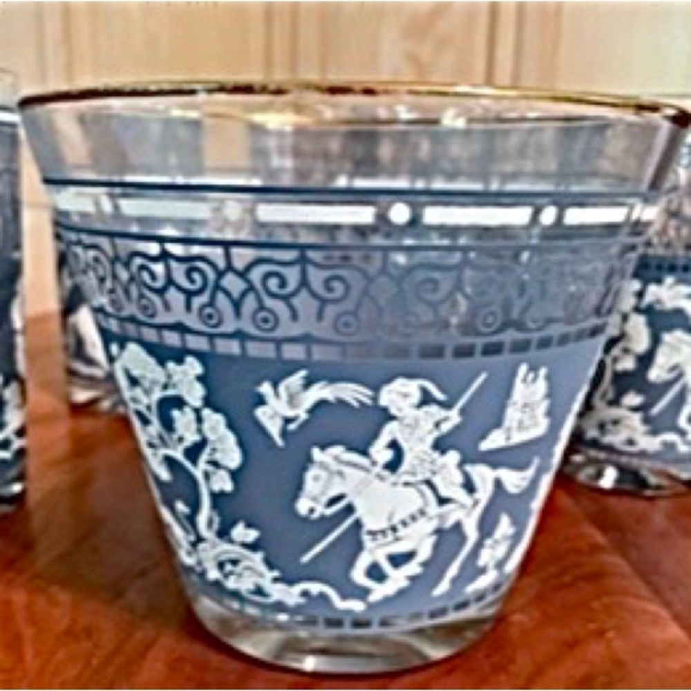 Mid-Century Jeanette Glasses and Ice Bucket - Picture 6 of 7